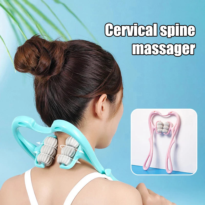Six-Wheel Manual Cervical Massager - Image 2