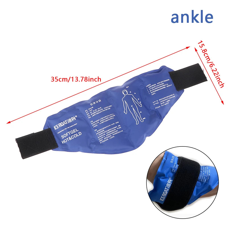 Ankle Brace Ice Pack Wrap – Reusable Hot & Cold Therapy Gel Pack for Pain Relief - Image 8