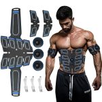 USB Rechargeable Abdominal Muscle Trainer – Portable EMS Fitness Belt