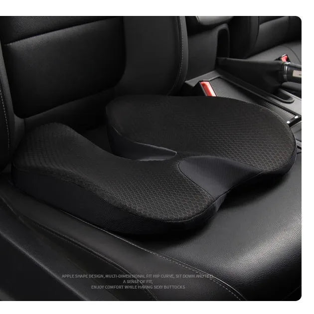 Memory Foam Seat & Back Support Pillow Set – Orthopedic Cushion for Coccyx, Hip & Lumbar Relief - Image 2