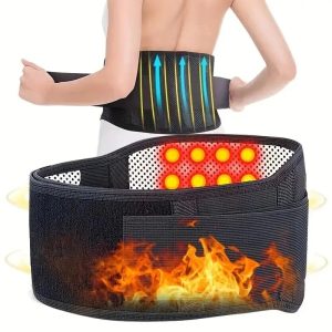 Self-Heating Magnetic Therapy Waist Belt – Adjustable Back Support
