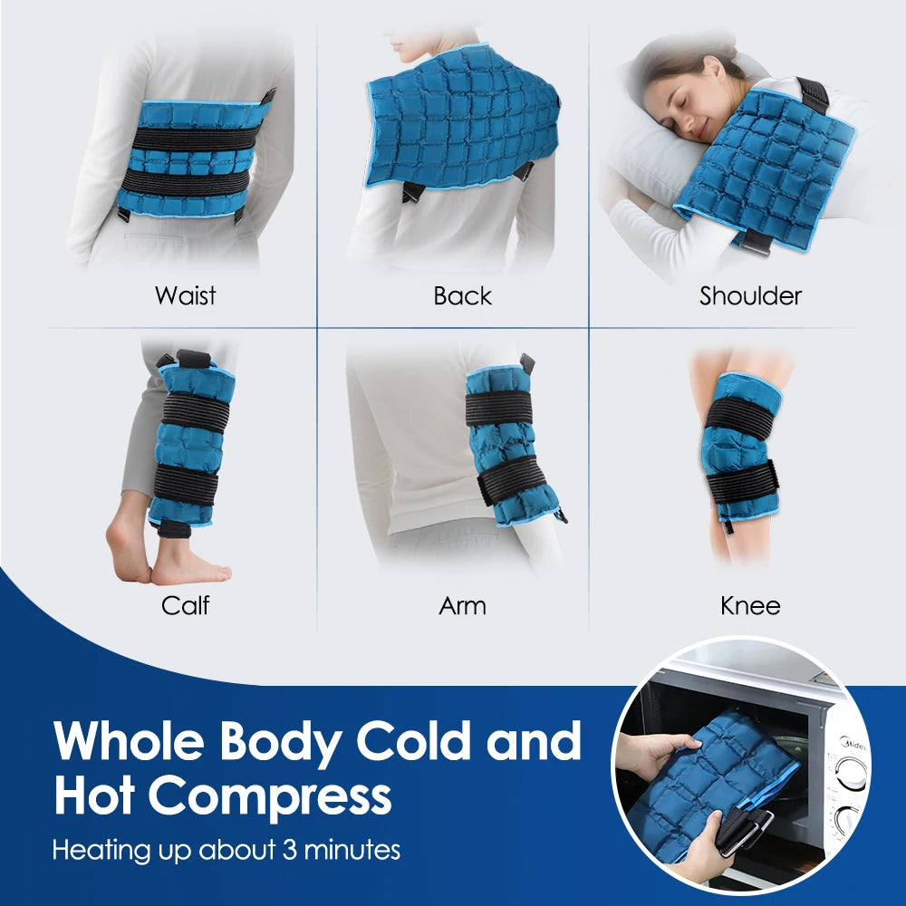 58×35cm Self-Absorbing Water Knee Brace Pad – Hot & Cold Compress Wrap for Physiotherapy - Image 5