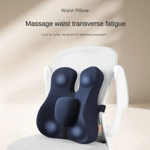 Orthopedic Back Cushion – Memory Foam Lumbar Support Pillow for Chair, Car & Sofa