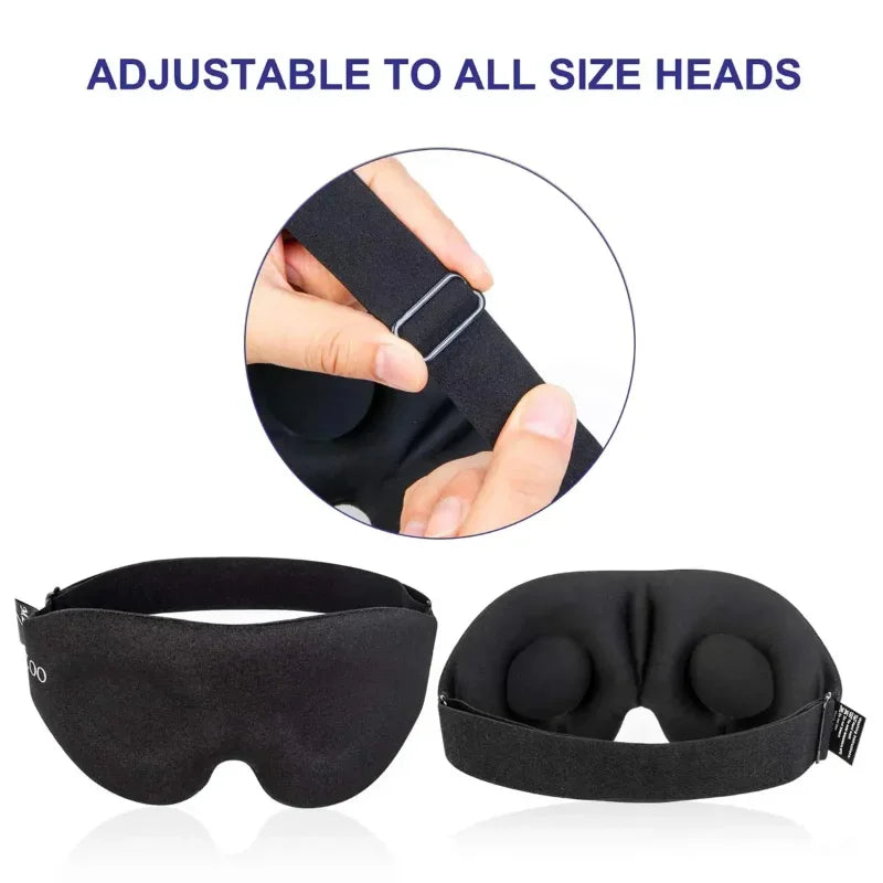 3D Contoured Eye Mask for Sleeping – Molded Night Blindfold for Women & Men - Image 4