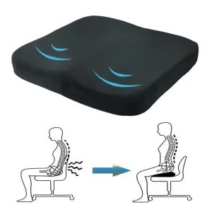 Orthopedic Coccyx Cushion – Memory Foam Seat for Back, Tailbone & Sciatica Relief