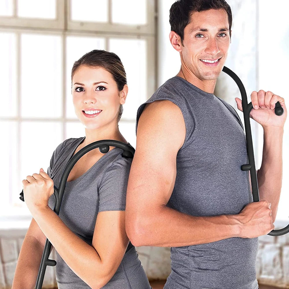 Back, Neck, and Foot Massager Hook Cane – Trigger Point & Fibromyalgia Pain Relief Tool with Self-Massage & Back Scratcher - Image 6