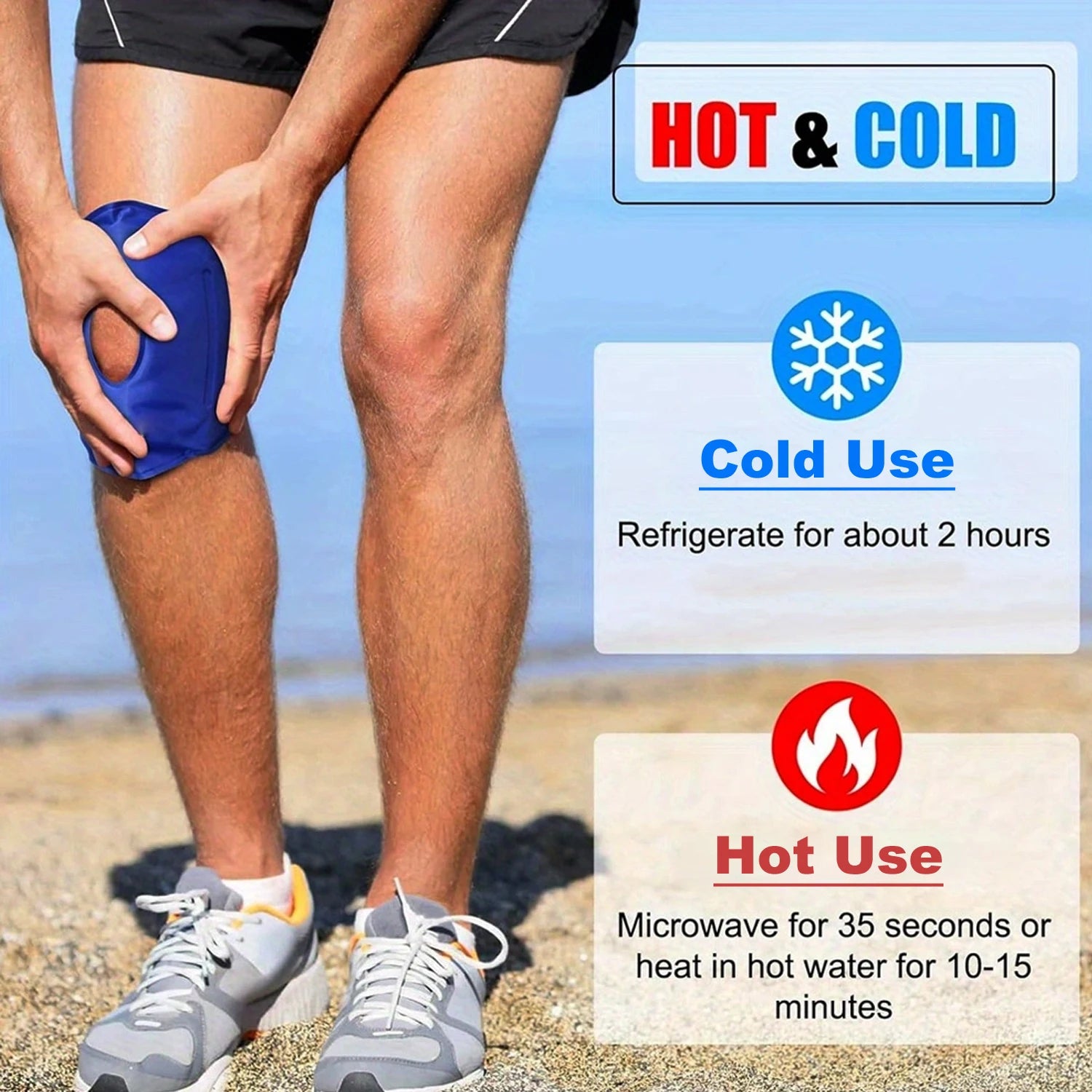 Home Ice Pack – Reusable Hot & Cold Therapy Gel Pack for Knee Pain Relief - Image 5