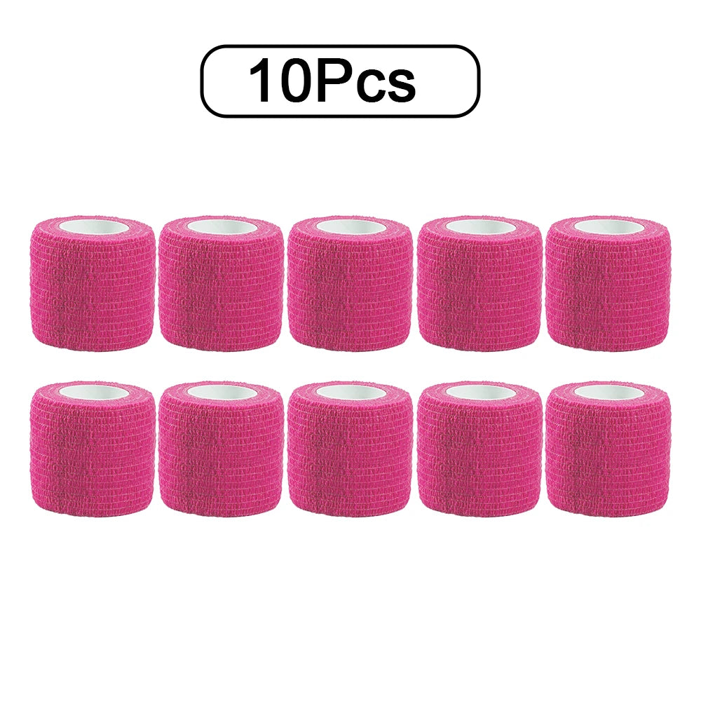 10 Rolls Athletic Wrap Tape – Self-Adhesive Elastic Bandage for Sports & Tattoo Care - Image 8