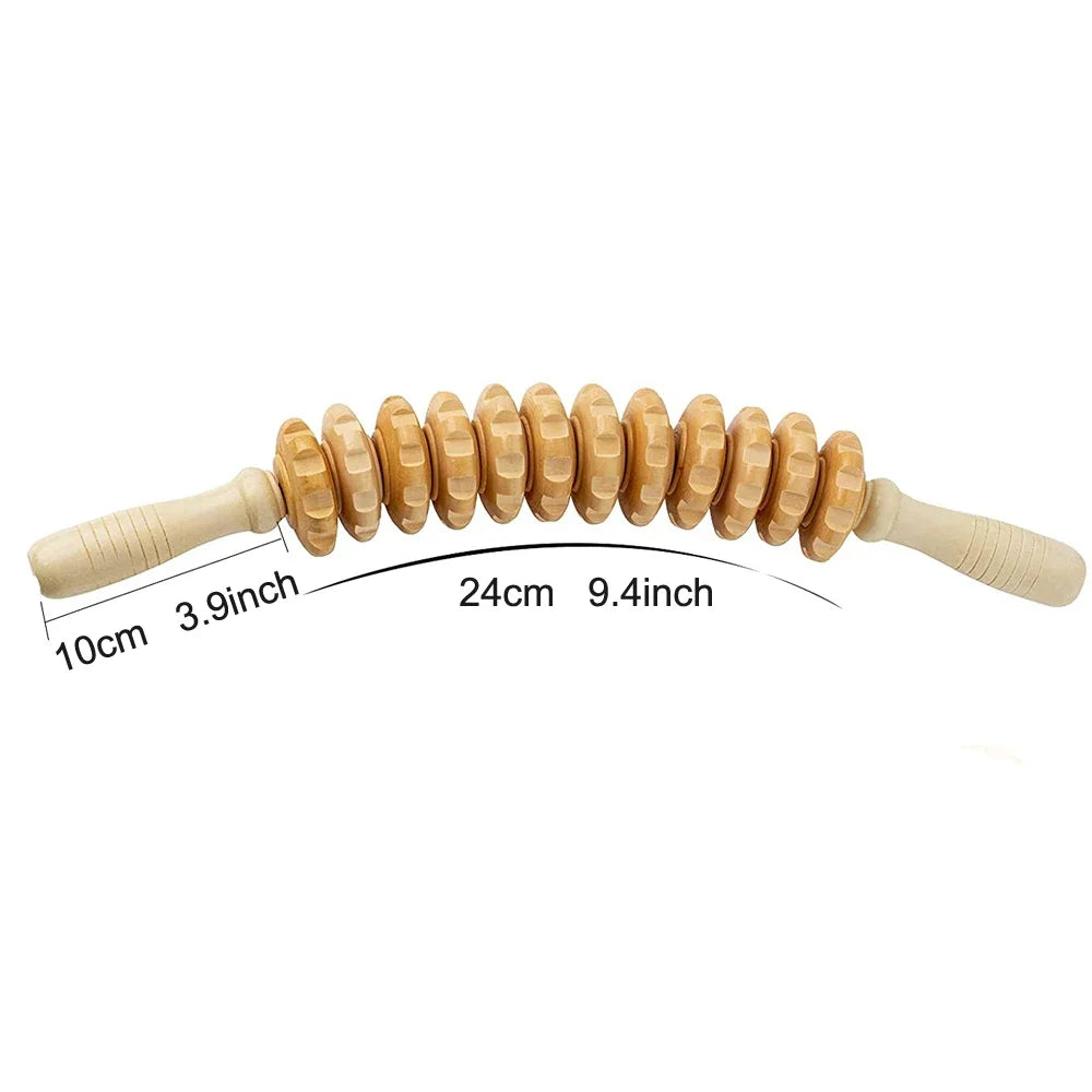 Wooden Massage Roller – Anti-Cellulite & Muscle Relief Tool - Image 7
