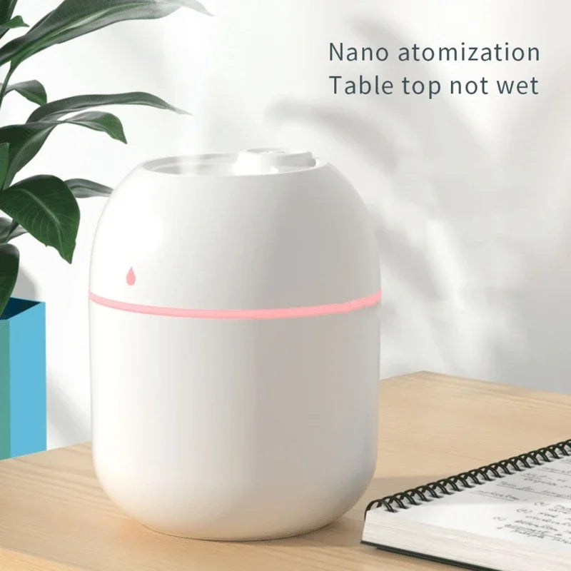 Portable 220ml Mini Mist Humidifier – H2O Spray Cup with Aroma Diffuser & USB Power - Image 4