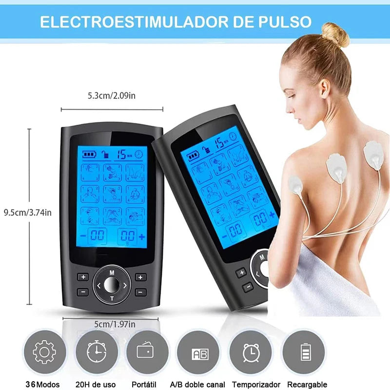36-Mode TENS EMS Muscle Stimulator – Digital Acupuncture Slimming Machine - Image 2