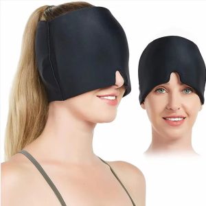Reusable Migraine Relief Mask – Dual Hot & Cold Gel Compress for Headache & Migraine Soothing