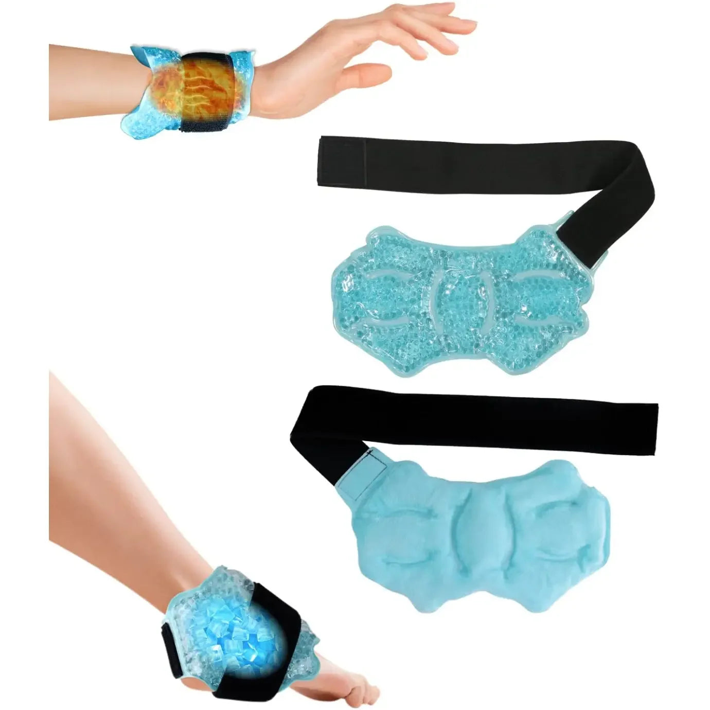 Ankle/Sports Foot Ice Pack – Hot & Cold Gel Pack with Adjustable Strap for Myofascial Relief & Foot Care - Image 9