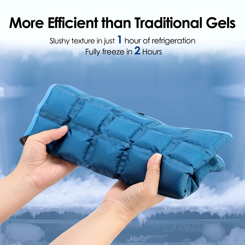 58×35cm Self-Absorbing Water Knee Brace Pad – Hot & Cold Compress Wrap for Physiotherapy - Image 4