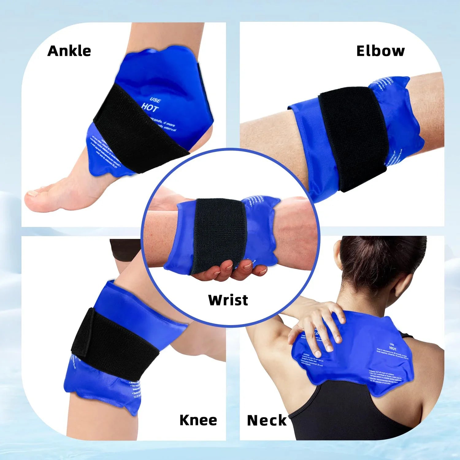 Ankle Brace Ice Pack Wrap – Reusable Hot & Cold Therapy Gel Support for Pain Relief & Sprains - Image 4