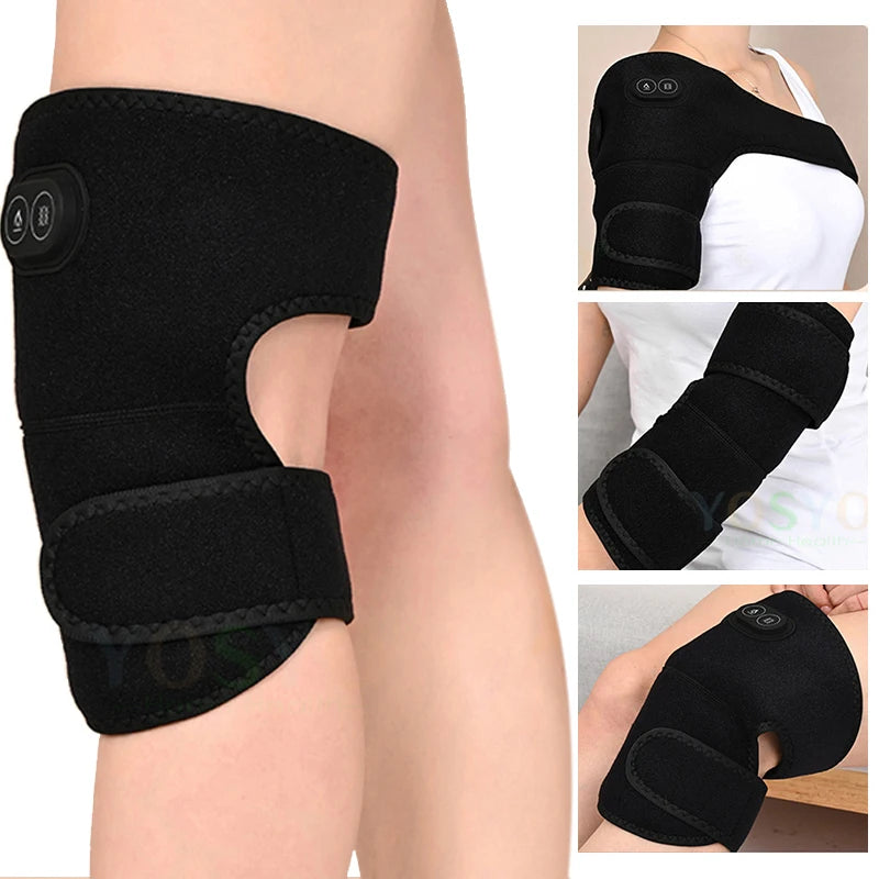 Electric Heated Shoulder & Knee Brace – Vibration Massage with Far Infrared Heat - Image 5