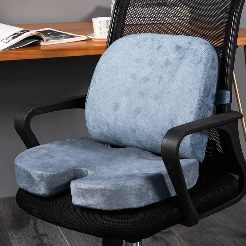 Coccyx Cushion Set – Orthopedic Memory Foam Seat & Back Support for Car, Office & Home - Image 5