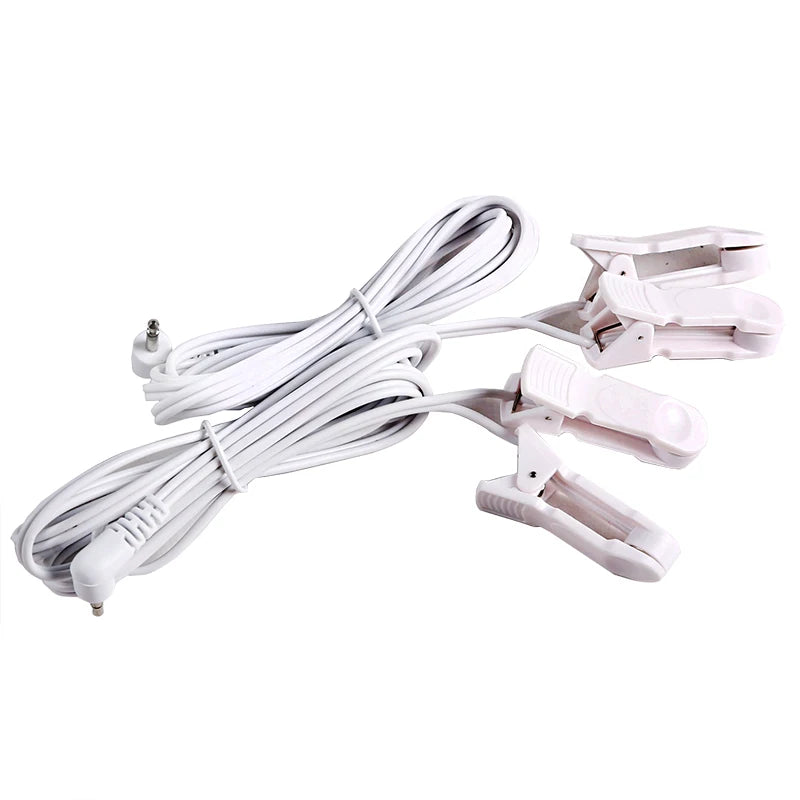 2.5mm Ear Clip Cables – Conductive Wires for TENS Muscle Stimulator Units - Image 4