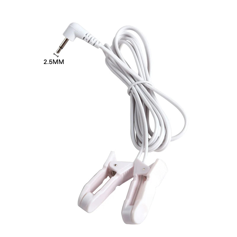 2.5mm Ear Clip Cables – Conductive Wires for TENS Muscle Stimulator Units - Image 5