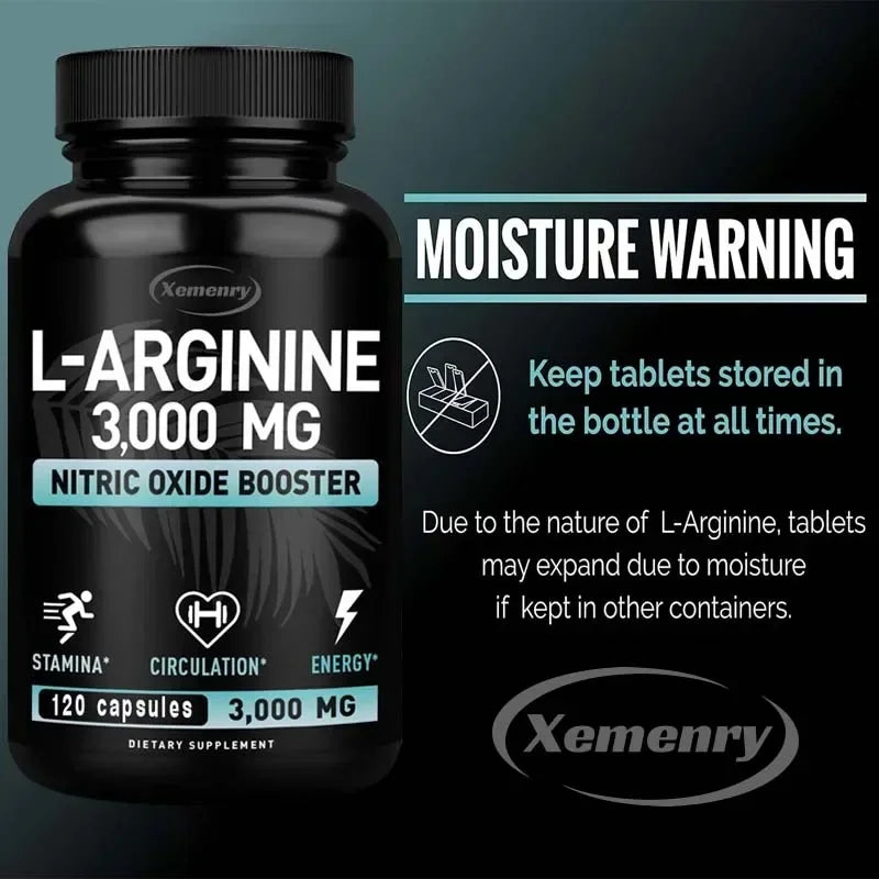 L-Arginine Supplement – Boost Energy, Strength & Endurance for Peak Performance - Image 3