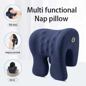 Neck Support Office Rest Lunch Break Pillow – Memory Foam Nap Pillow for Travel & Desk Use