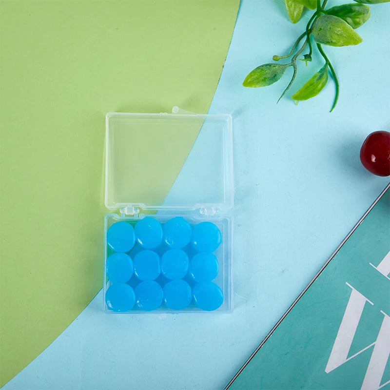 12PCS Reusable Silicone Earplugs – Moldable Wax Ear Plugs for Swimming, Sleeping & Noise Reduction - Image 11