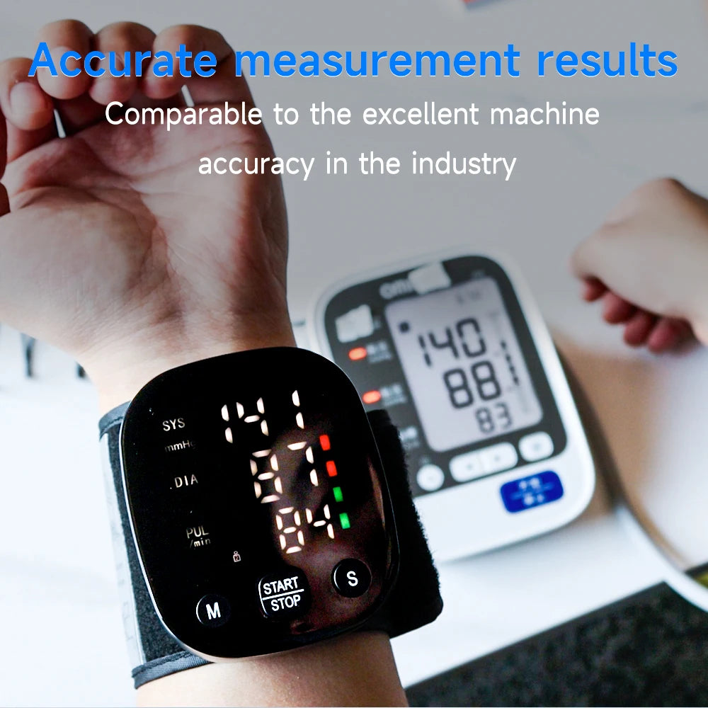 Yongrow Rechargeable Digital Wrist Blood Pressure Monitor – Tonometer & Heart Rate Meter - Image 2