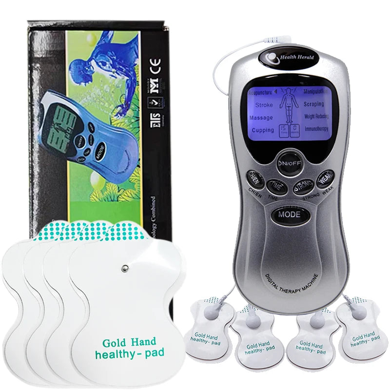 8-Mode Electric Body Massager – Portable TENS Device with 4 Electrode Pads - Image 6